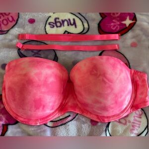 PINK Victoria's Secret Vibrant Tie-Dye strapless/convertible Bra